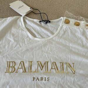 Balmain Paris NWT White Tank